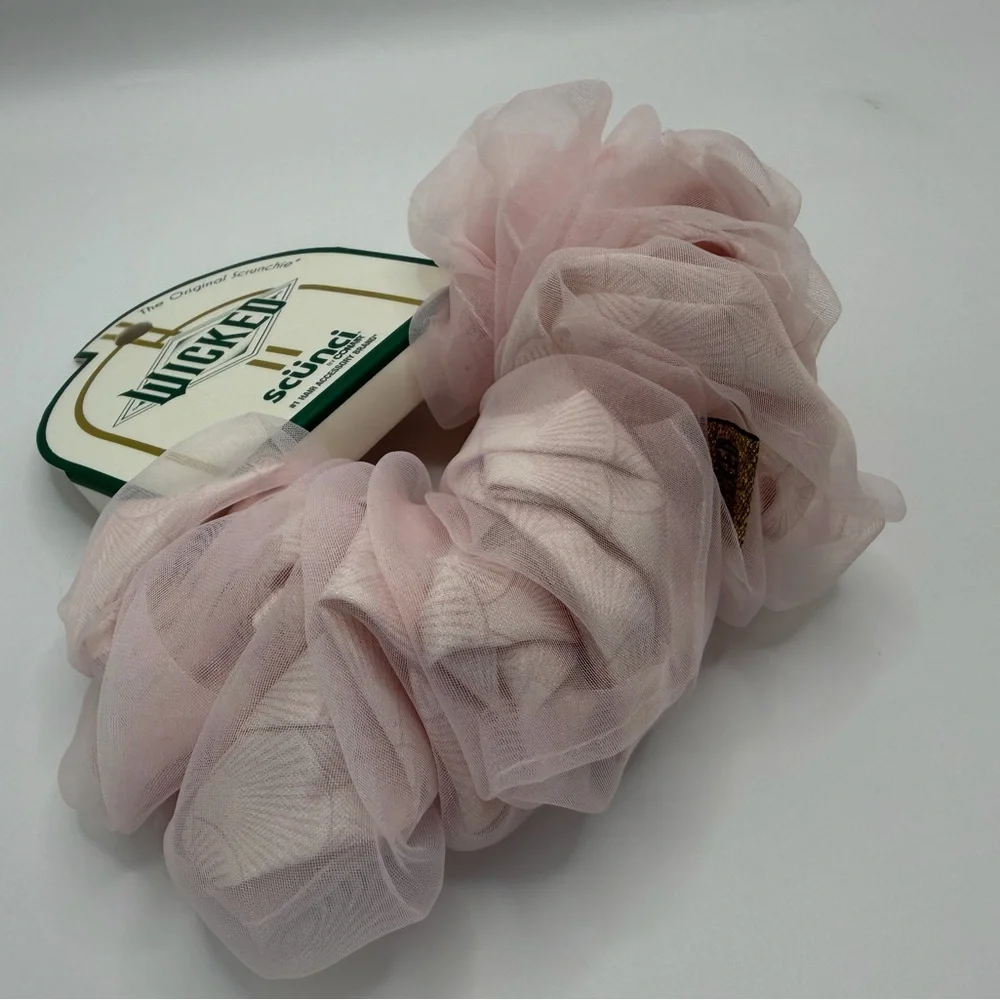 Scunci Light Pink Wicked Scrunchie Glinda Tulle NWT
